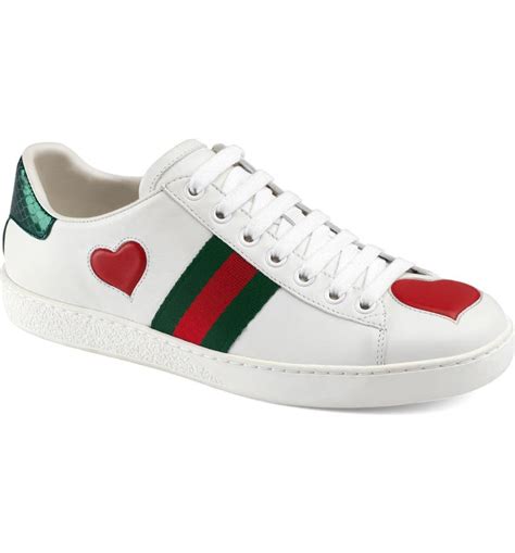 gucci heart trainers